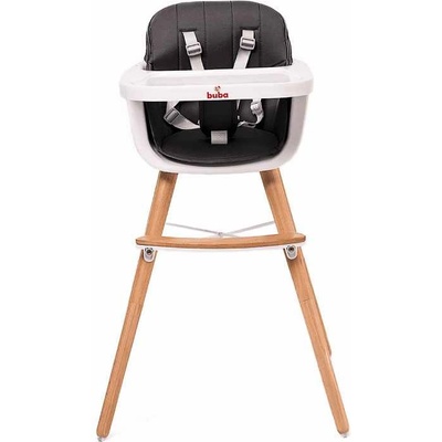 Buba Столче за хранене 2 в 1 Buba - Carino, черно (NEW023509)