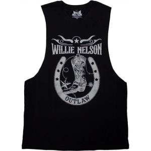 Willie Nelson Outlaw Vest Black L Риза (WNVEST15MB03)