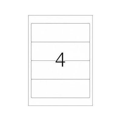 Igepa Group Labels a4 igepa 190 x 61.0 mm white (100)