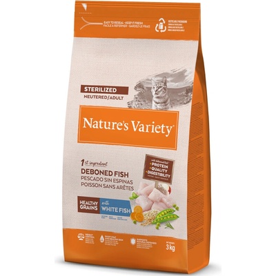 Natures Variety Healthy Grains Sterilized biele ryby 3 kg