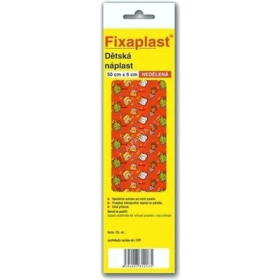 FixaPlast dětská náplast s polštářkem 50cmx6cm 1 ks