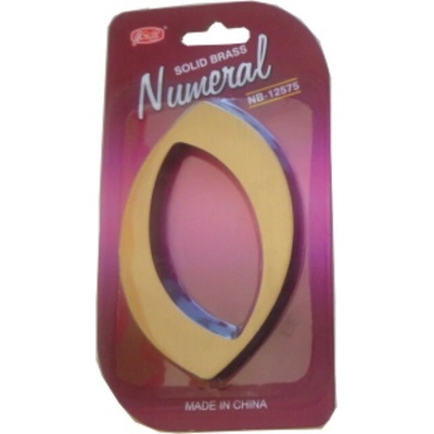 Čislo fasádne " 0 " bronz 125mm Bronz