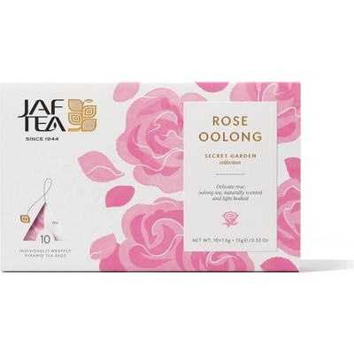 Jaftea Secret Garden Rose Oolong pyramidové sáčky 10 x 1,5 g