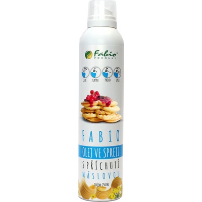 Fabio řepkový olej s máslovou příchutí sprej 250 ml – Zbozi.Blesk.cz