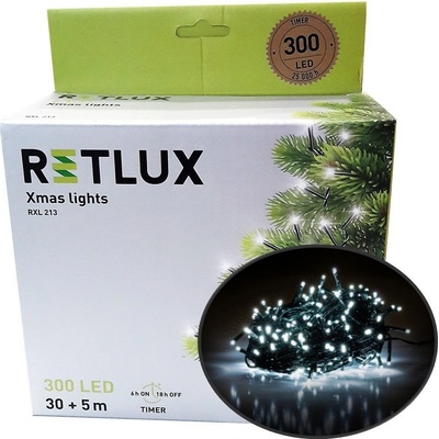 Retlux RXL 213 reťaz 300LED 30 5m CW TM