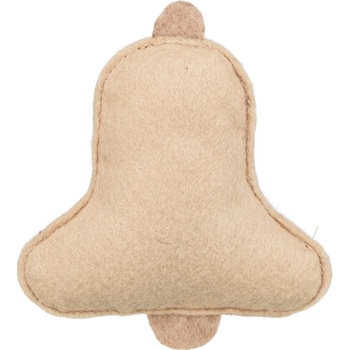 Trixie Vánoční zvoneček s catnipem filc béžová 9,5 cm
