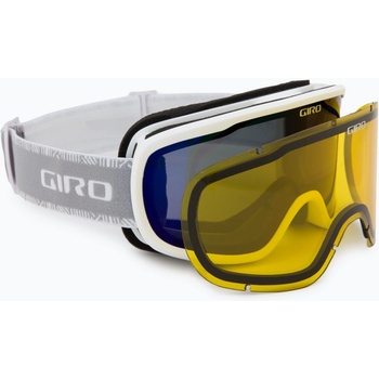 Giro Дамски предпазни скиорски очила Giro Moxie white & grey chute/ amber pink/ yellow