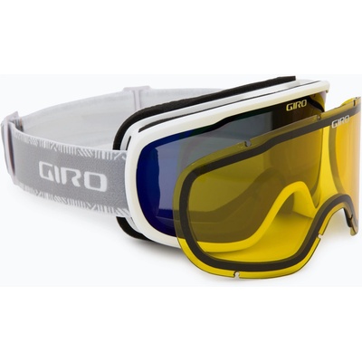 Giro Дамски предпазни скиорски очила Giro Moxie white & grey chute/ amber pink/ yellow