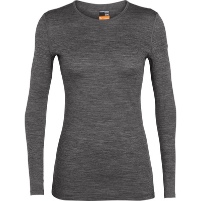 Icebreaker Дамско мериносово термобельо Icebreaker Women's 200 Oasis L/S Crewe Merino base layer - Gritstone Heather / 013 (115-0922-3713)
