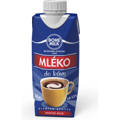 Bohemilk Mléko do kávy 3,5% 330 ml – Sleviste.cz
