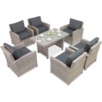 Garden Point Комплект градински мебели Parma Premium сив Garden Point (GAP111-FIE)