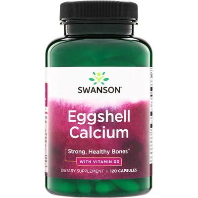 Swanson EggShell Calcium with Vitamin D-3 120 kapsúl