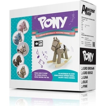 MILLY MALLY Hojdací koník Pony Bruno Hnedá