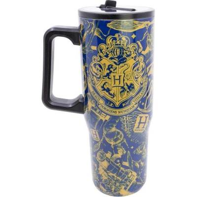 Young Adult Harry Potter termohrnek s brčkem a uchem 920 ml modrý