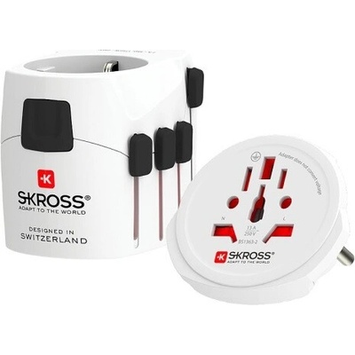 SKROSS cestovní adaptér PRO - World, univerzální, uzemněný