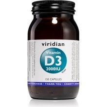 Viridian Vitamin D3 2000iu 150 kapslí