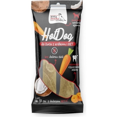 Syta micha Hotdog s králíkem a MCT 15 cm 2 ks