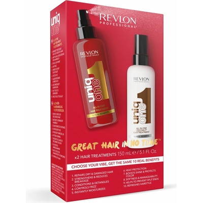 Revlon Professional UniqOne All In One Classsic regenerační kúra 150 ml + Revlon Professional UniqOne All In One Coconut vlasová kúra 150 ml