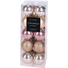 HOME STYLING COLLECTION Vianočné ozdoby gule zlaté priemer 4 cm 20 ks