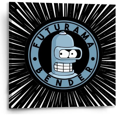 Sablio Obraz Futurama Bender Vesmír - 50x50 cm