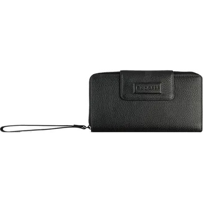 Bugatti Дамски кожен портфейл Bugatti Elsa Long Zip Wallet, черен (49 4628 01)