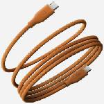 ENERGEA Кабел Energea Helix 60 магнитен 60W 1.5м за USB-C и USB-C, оранжев (Ene000099)
