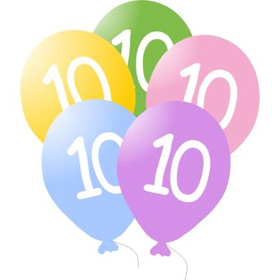 balonky.cz Balonky narozeniny s číslem 10