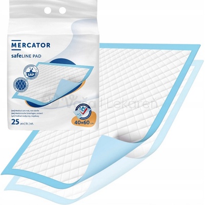 Mercator safeline Pad podložka pod pacienta 40 x 60 cm 25 ks