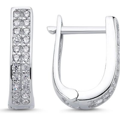Lunica Stříbrné elegantní náušnice 0473