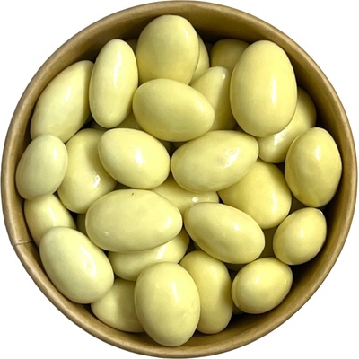 Nutworld Svatební dárkové v hnědé krabičce s mašličkou - více druhů 30g Jaké mandličky zvolíme: Mandle v bílé čokoládě – Zboží Dáma