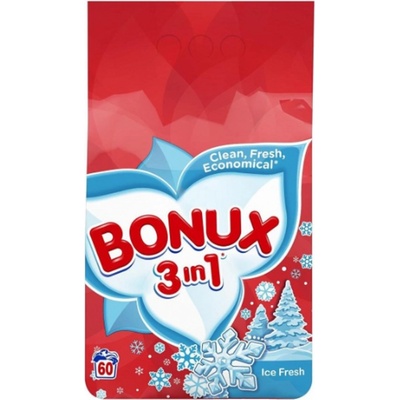 Bonux Polar Ice Fresh 3v1 prací prášek na bílé prádlo 80 PD 6 kg