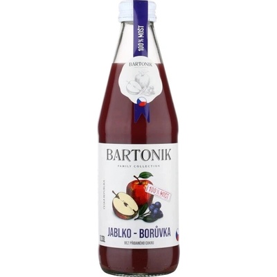 Mušt Bartonik jablko-čučoriedka 0,33l