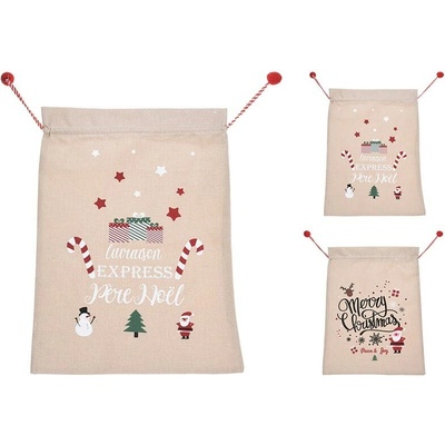 Vánoční dárková taška 50x70 cm (2 motivy, polyester) 521128