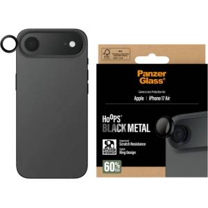 Panzer Стъклен Протектор за камера PanzerGlass Hoops Lens Protector за iPhone 17 Air, Черен (5715685027864)