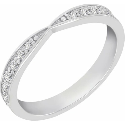 Eppi platinový eternity prsteň s diamantmi Hilaria R41874