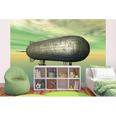 DIMEX ART Самозалепваща се флизелинова фототапета дирижабъл 375 x 250 см