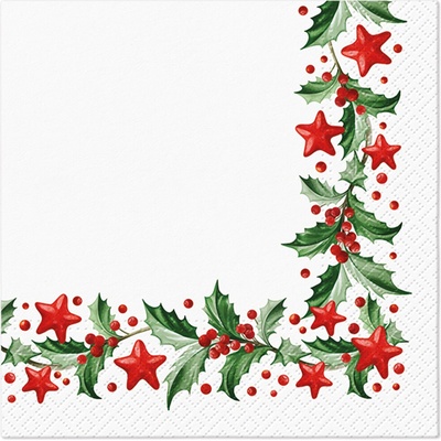 TaT Obrúsky Holly And Stars 33x33cm
