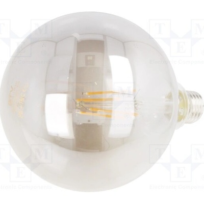 GTV Poland LD-G125FP8-18 Žárovka LED šedá E27 230VAC 450lm 8W 360° 1800K