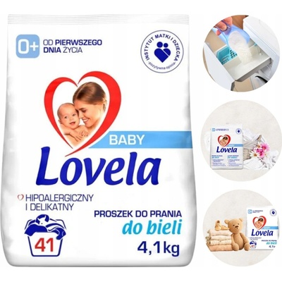 Lovela Baby Hypoalergénny prací prášok na bielu bielizeň pre bábätká 4,1 kg
