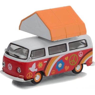 GreenLight Volkswagen Type 2 1968 se střešním stanem 1:64