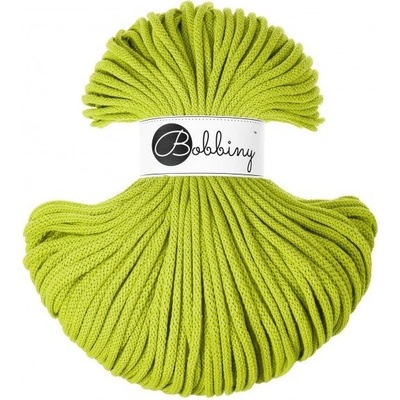 Bobbiny bavlněná šňůra PREMIUM 5mm Dopamine LIME