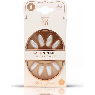 SOSU Cosmetics Umělé nehty Milk 24 ks