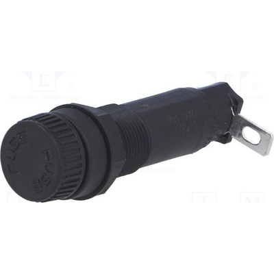 LITTELFUSE 03455LF1H Zásuvka; 5x20mm; 10A; 250V; na panel; Otv: Ø12,7mm; -40÷85°C