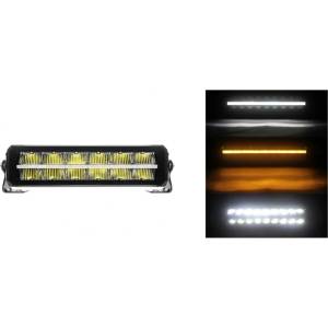  30 cm 12V - 24V Led Bar Лед Бар Пиано дизайн Диоден Прожектор Супер Мощен Бяла и Оранжева Светлина Габарит Мъгла Блиц Ви