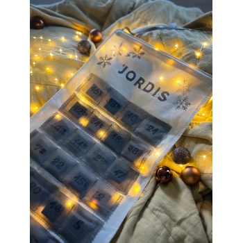 Jordis adventní kalendář šedý 24 ks čokolády