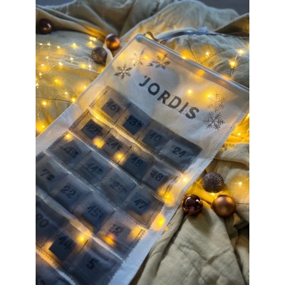 Jordis adventní kalendář šedý 24 ks čokolády