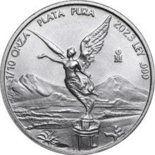 Banco de México strieborná minca Libertad 2023 1/10 Oz