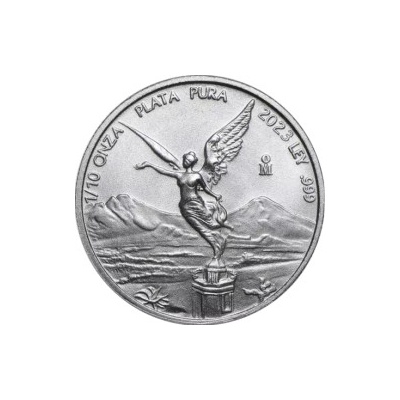 Banco de México strieborná minca Libertad 2023 1/10 Oz