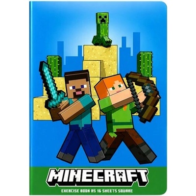 Minecraft Zošit A5 štvorcový