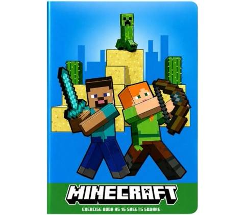 Minecraft Zošit A5 štvorcový